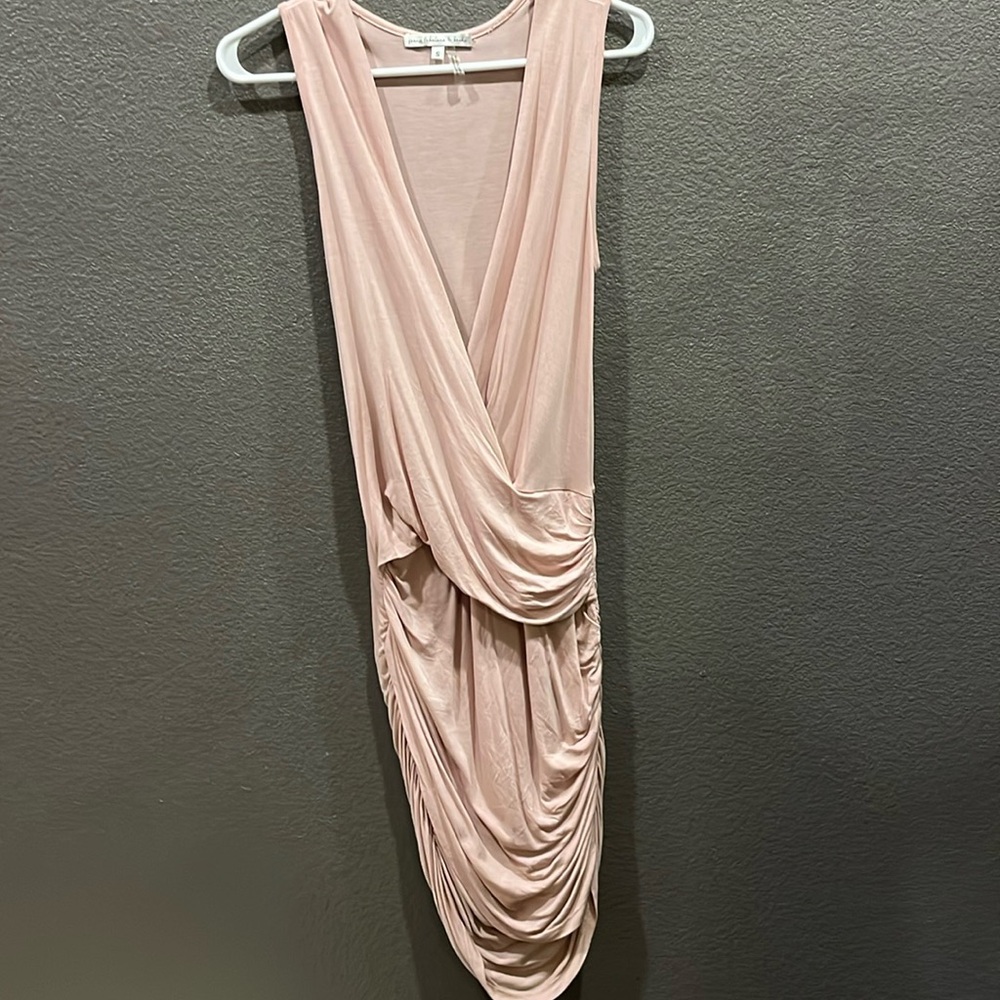New YFB young fabulous & broke dust pink slouchy dress